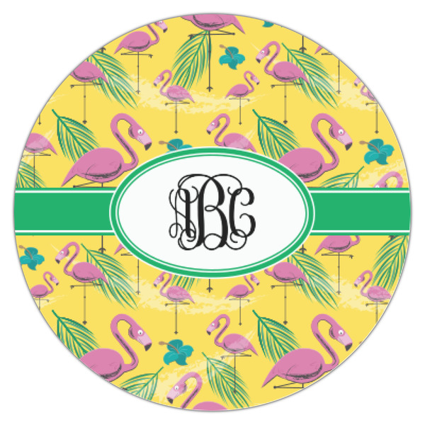 Pink Flamingo Icing Circle - XSmall - Single