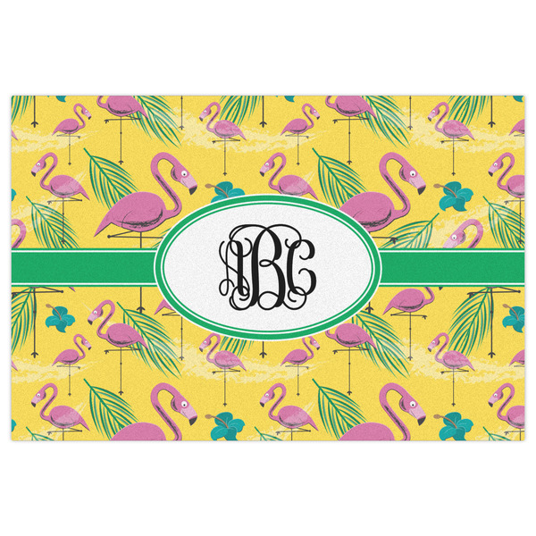 Pink Flamingo Indoor / Outdoor Rug - 2'x3' - Front Flat
