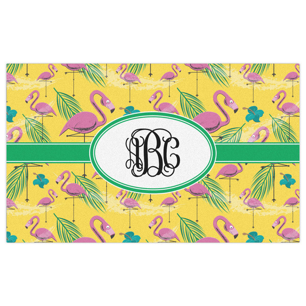Pink Flamingo Indoor / Outdoor Rug - 3'x5' - Front Flat