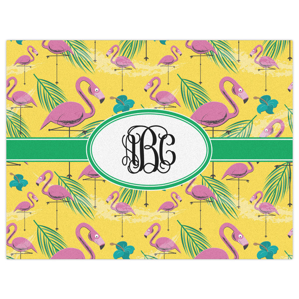 Pink Flamingo Indoor / Outdoor Rug - 6'x8' - Front Flat