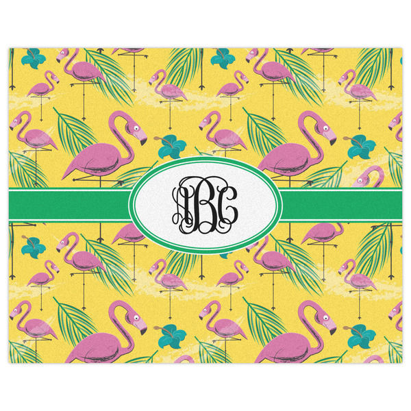 Pink Flamingo Indoor / Outdoor Rug - 8'x10' - Front Flat