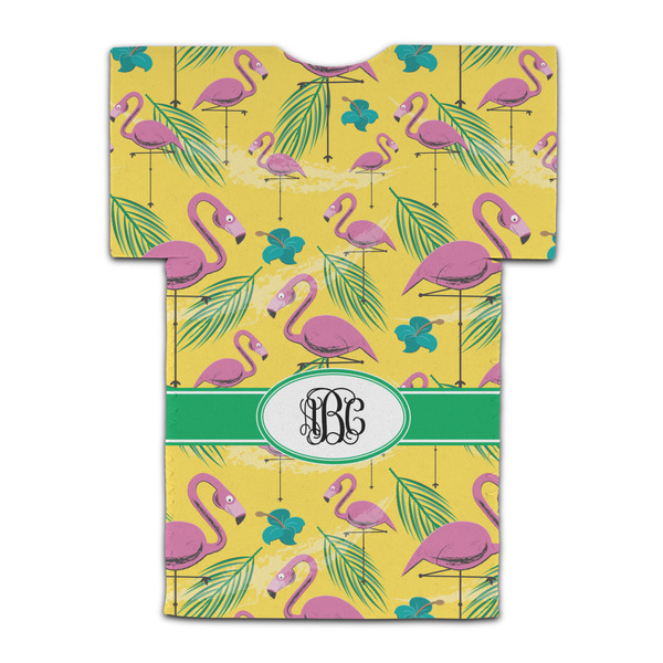 Pink Flamingo Jersey Bottle Cooler - BACK (flat)