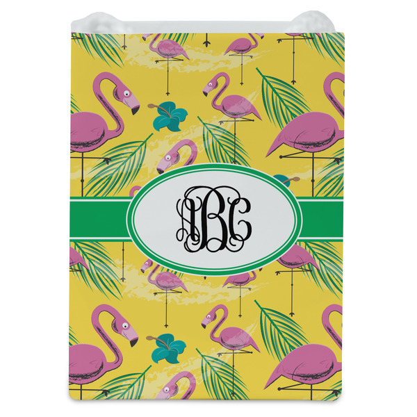 Pink Flamingo Jewelry Gift Bag - Gloss - Front