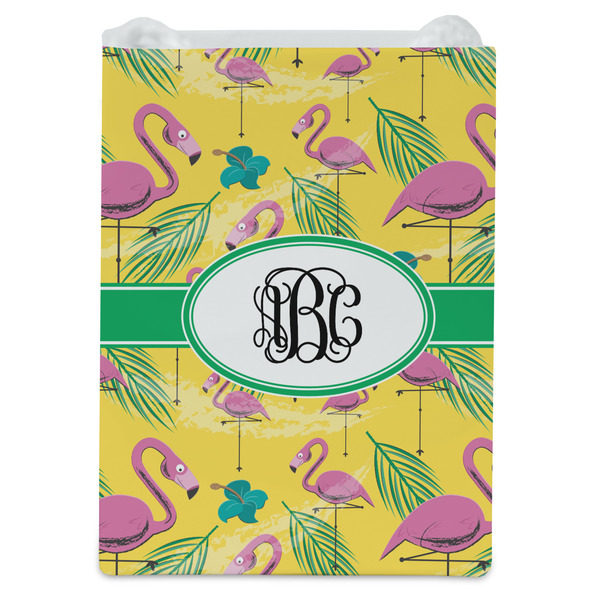 Pink Flamingo Jewelry Gift Bag - Matte - Front