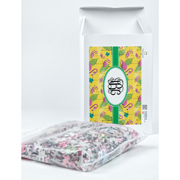 Pink Flamingo Jigsaw Puzzle 1014 Piece - Box