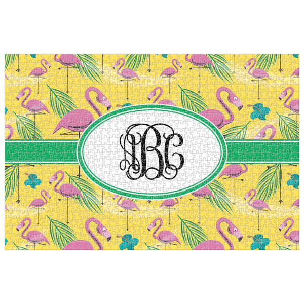 Custom Pink Flamingo Jigsaw Puzzle - 1000-piece (Personalized)