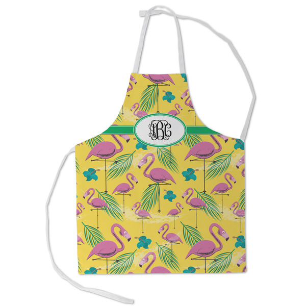 Custom Pink Flamingo Kid's Apron - Small (Personalized)