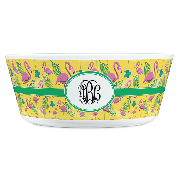 Pink Flamingo Kids Bowls - FRONT