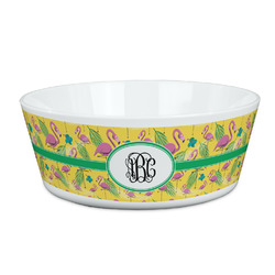 Pink Flamingo Kid's Bowl (Personalized)