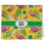 Pink Flamingo Kitchen Towel - Poly Cotton w/ Monograms