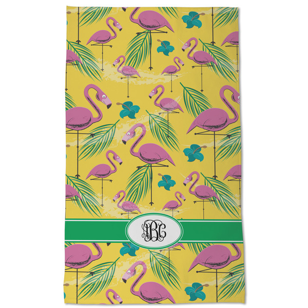 Pink Flamingo Kitchen Towel - Poly Cotton - Full Front