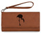 Pink Flamingo Ladies Leatherette Wallet - Laser Engraved - Rawhide