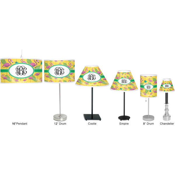 Pink Flamingo Lamp Full View Size Comparison