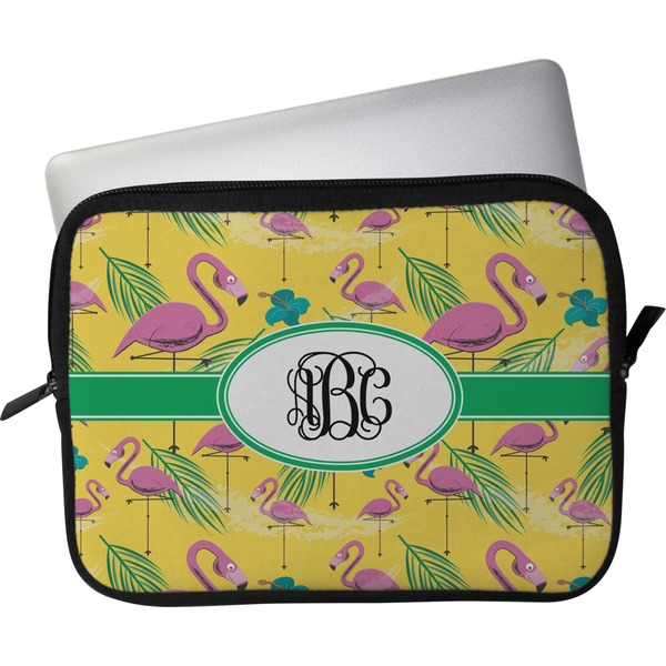 Custom Pink Flamingo Laptop Sleeve / Case - 13" (Personalized)