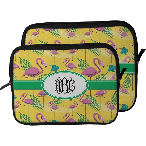 Pink Flamingo Laptop Sleeve (Size Comparison)