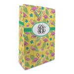 Pink Flamingo Large Gift Bag (Personalized)