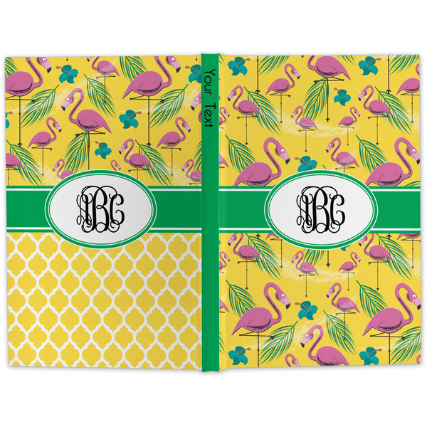 Pink Flamingo Large Hard Cover Journal - Apvl