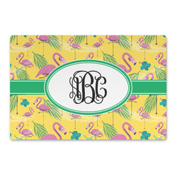 Pink Flamingo Large Rectangle Car Magnet (Personalized)
