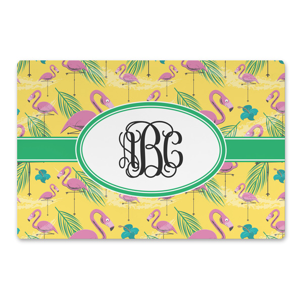 Custom Pink Flamingo Large Rectangle Car Magnet (Personalized)
