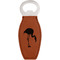 Pink Flamingo Leatherette Bottle Opener
