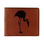 Pink Flamingo Leatherette Bifold Wallet