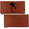 Pink Flamingo Leather Checkbook Holder Front and Back Single Sided - Apvl