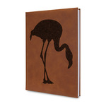 Pink Flamingo Leather Sketchbook - Small - Double Sided