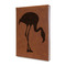 Pink Flamingo Leather Sketchbook - Small - Double Sided