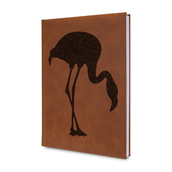 Pink Flamingo Leather Sketchbook - Small - Single Sided