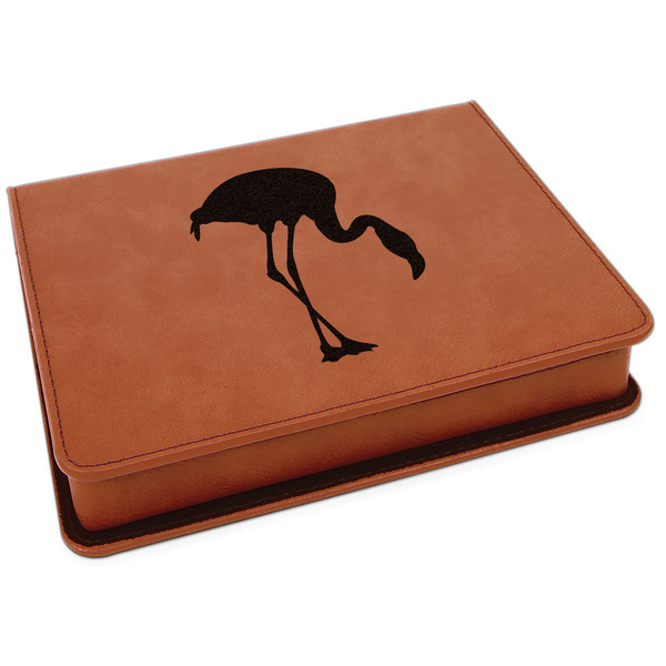 Custom Pink Flamingo Leatherette 4-Piece Wine Tool Set