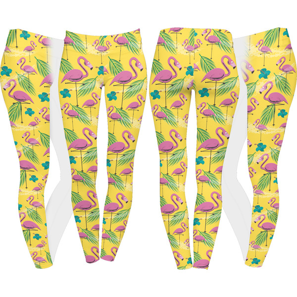 Pink Flamingo Leggings Turn Around - Apvl