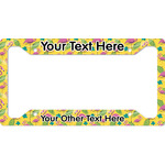 Pink Flamingo License Plate Frame (Personalized)