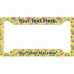 Pink Flamingo License Plate Frame - Style A (Personalized)