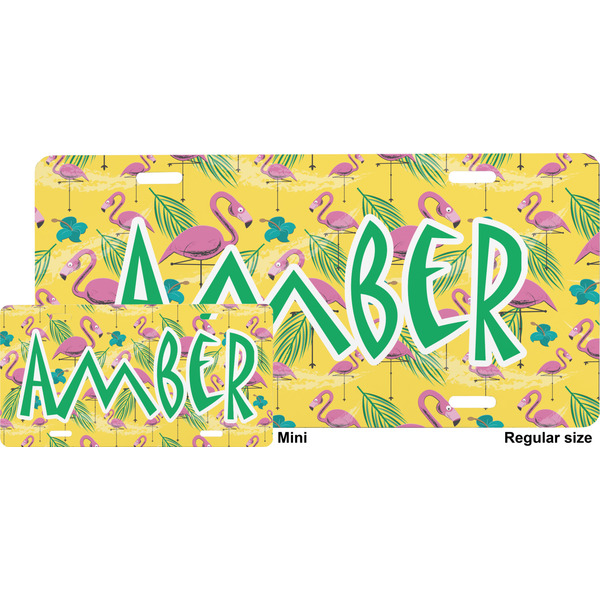 Pink Flamingo License Plate (Sizes)