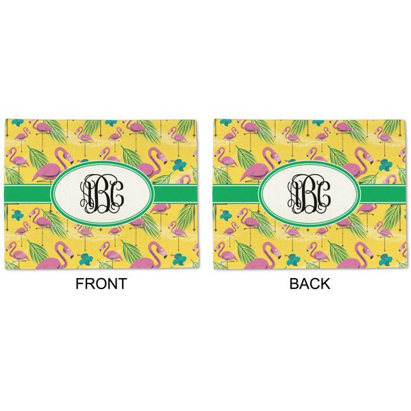 Pink Flamingo Linen Placemat - APPROVAL (double sided)