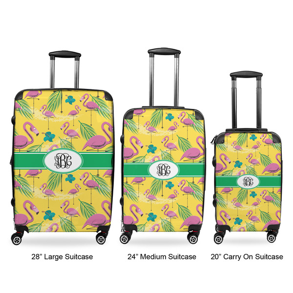 Pink Flamingo Luggage Bags all sizes - With Handle