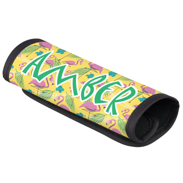 Custom Pink Flamingo Luggage Handle Cover (Personalized)