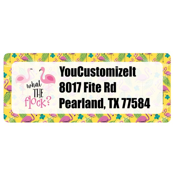 Custom Pink Flamingo Return Address Labels (Personalized)