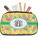 Pink Flamingo Makeup / Cosmetic Bag - Medium (Personalized)