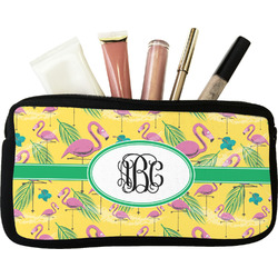 Pink Flamingo Makeup / Cosmetic Bag (Personalized)