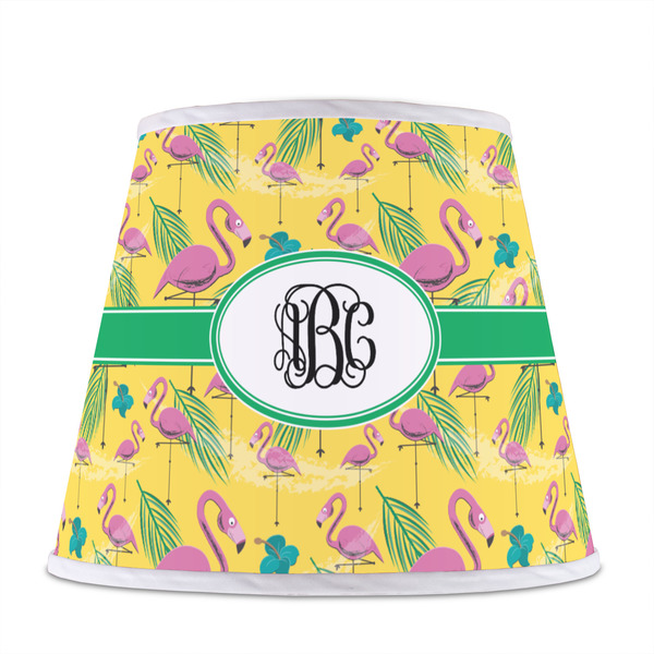 Pink Flamingo Poly Film Empire Lampshade - Front View