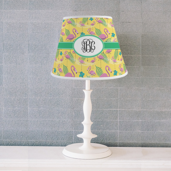 Pink Flamingo Poly Film Empire Lampshade - Lifestyle