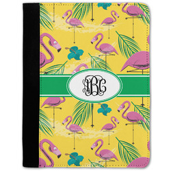 Pink Flamingo Notebook Padfolio - Medium w/ Monogram