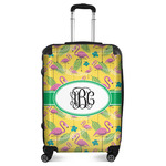 Pink Flamingo Suitcase - 24" Medium - Checked (Personalized)
