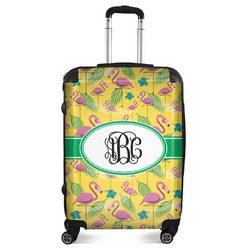 Pink Flamingo Suitcase - 24"Medium - Checked (Personalized)