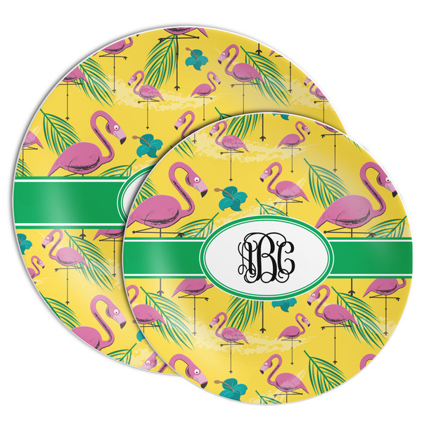 Pink Flamingo Melamine Plates - PARENT/MAIN