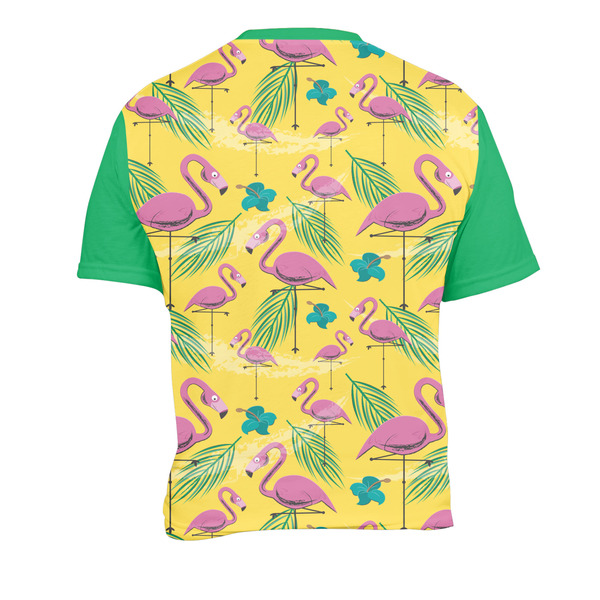 Pink Flamingo Men's Crew Neck T Shirt Medium - Back