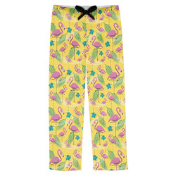 Pink Flamingo Mens Pajama Pants - S (Personalized)
