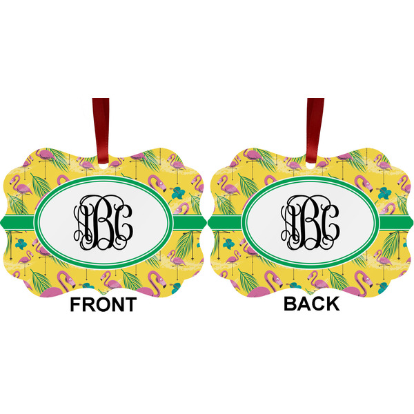 Pink Flamingo Metal Benilux Ornament - Front and Back (APPROVAL)