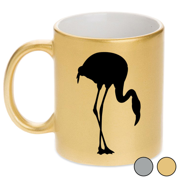 Pink Flamingo Metallic Mugs